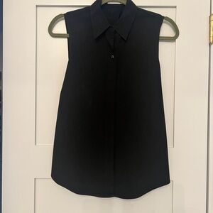 A.L.C. Black Sleeveless Blouse